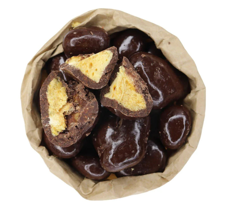 Dark chocolate honeycomb candy | Vegan‑friendly chocolate snack