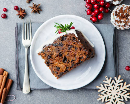 Healthy Fruit Christmas Cake