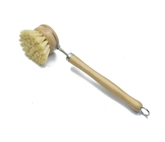 Bamboo Long Handle Dish Brush - Go For Zero
