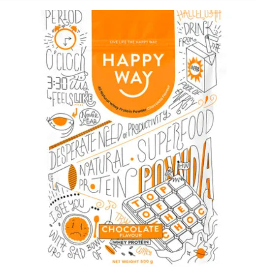 Happy Way Protein Powder - Whey Choc 500g