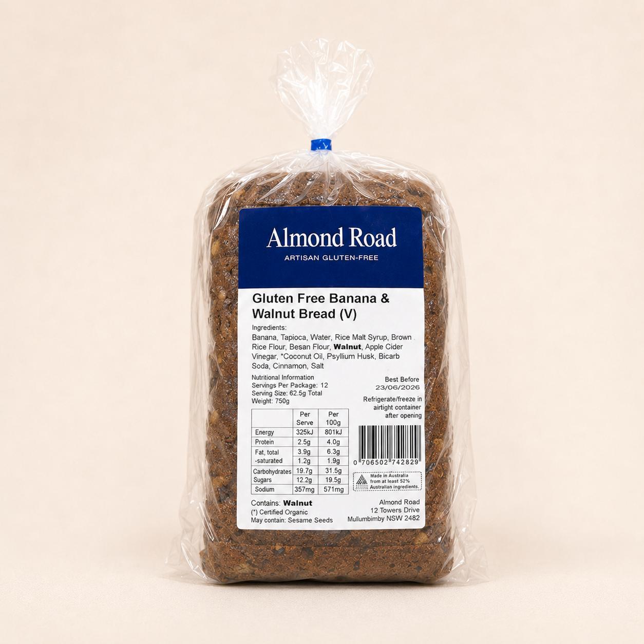 Gluten Free Banana Bread | Sunshine Coast Gluten Free Bread