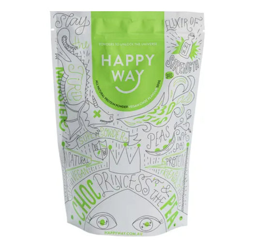 Happy Way Protein Powder - Vegan Choc 500g