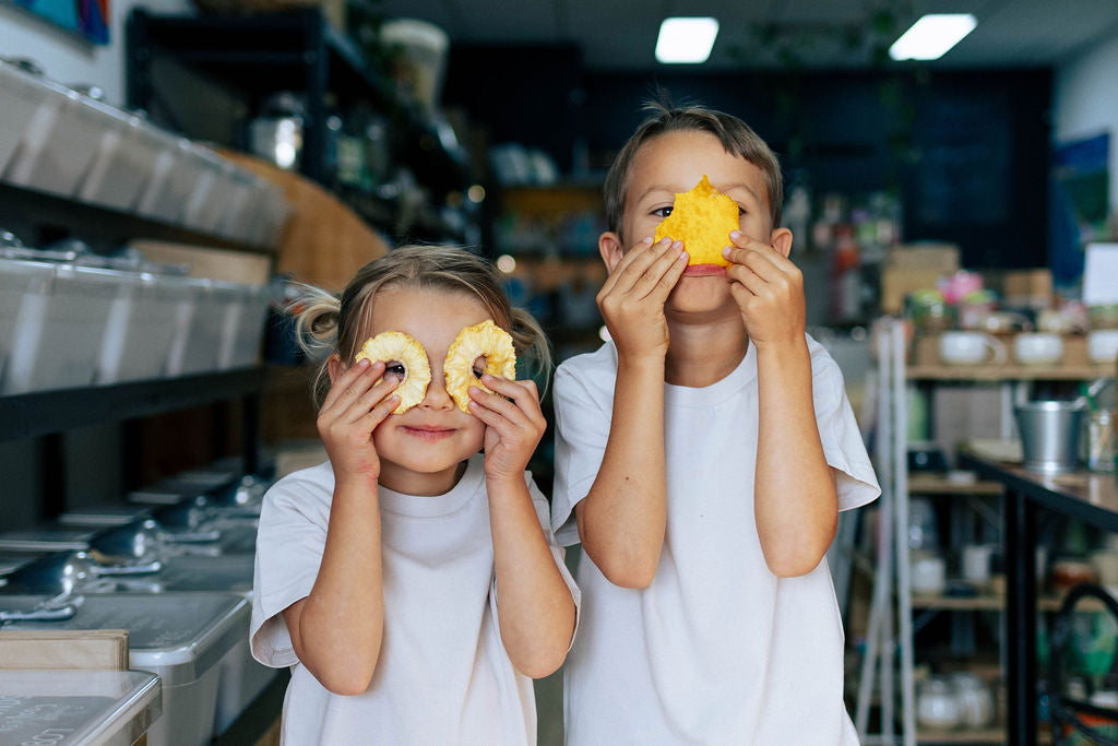 organic dried fruit slices Sunshine Coast | pineapple and dried mango cheeks | healthfood shop